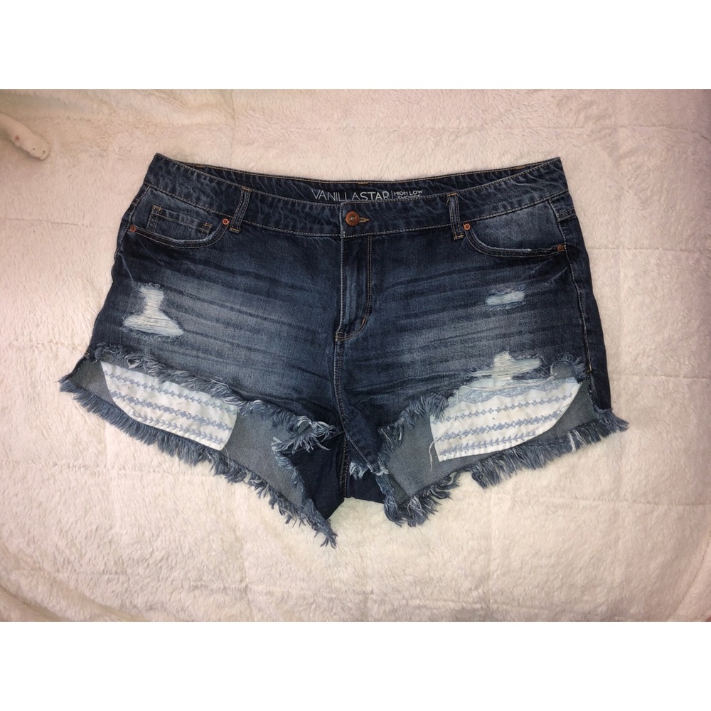 Frayed Jean Shorts